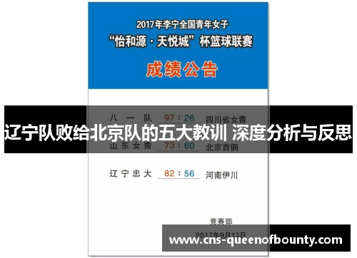 辽宁队败给北京队的五大教训 深度分析与反思